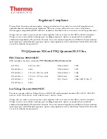 Preview for 5 page of Thermo Scientific TSQ Quantum XLS User Manual