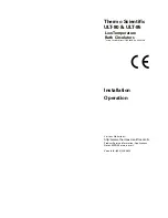 Preview for 3 page of Thermo Scientific ULT-80 Installation & Operation Manual