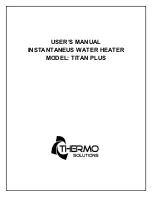 Preview for 10 page of Thermo Solutions Group Titan Plus User Manual