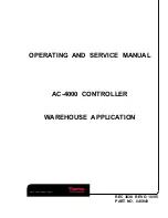 Preview for 1 page of Thermo AC-4000 Operating And Service Manual