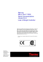 Preview for 3 page of Thermo Ramsey Micro-Tech 3000 Series Manual