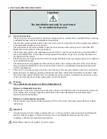 Preview for 10 page of Thermocet Trimline 2050 OH Operating And Installation Instructions