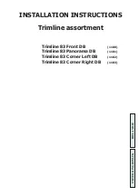 Thermocet Trimline 83 Corner Left DB Installation Instructions Manual preview