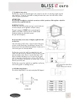 Предварительный просмотр 5 страницы Thermofilm Bliss euro BE1000 Product Manual