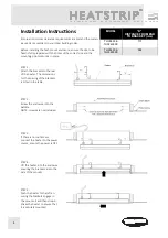 Предварительный просмотр 6 страницы Thermofilm HEATSTRIP Max THX2400DC Operation, Installation, And Maintenance Manual