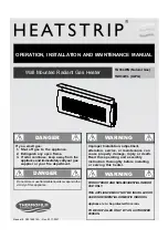 Preview for 1 page of Thermofilm HEATSTRIP TGH34WL Operation, Installation, And Maintenance Manual