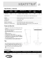 Предварительный просмотр 3 страницы Thermofilm Heatstrip THY2200P Assembly Manual