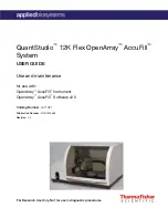 Preview for 1 page of ThermoFisher Scientific QuantStudio 12K Flex OpenArray AccuFill System User Manual