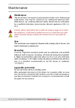 Preview for 21 page of ThermoFlow Elex 12 Installation Manual, User Manual, And Warranty Information