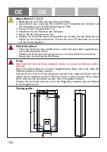 Предварительный просмотр 10 страницы ThermoFlow Elex 3in1 P Mounting And User Manual