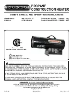 Preview for 1 page of Thermoheat FA60 Series User'S Manual And Operating Instructions