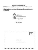 Preview for 18 page of Thermoheat RA18LPDG User'S Manual And Operating Instructions