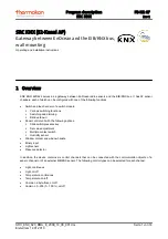 Предварительный просмотр 1 страницы Thermokon 312424 Operating And Installation Instructions