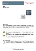 Preview for 1 page of Thermokon LCF02 Touch 3AO2DO Datasheet