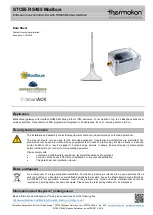 Preview for 1 page of Thermokon STC65 RS485 Modbus Datasheet