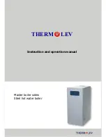 Thermolev Master boiler series Instruction And Operation Manual предпросмотр