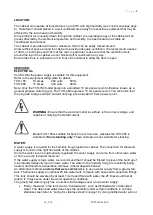 Preview for 6 page of Thermoline Scientific Equipment TCH-150 Operating Instructions Manual