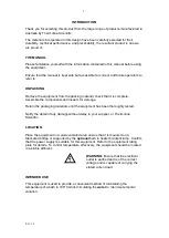 Preview for 3 page of Thermoline Scientific TU-1 Operating Instructions Manual