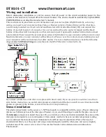 Thermomart DTH101-CT Wiring And Installation Instruction предпросмотр