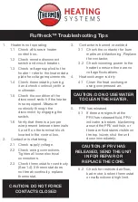 Thermon Ruffneck Troubleshooting Tips preview