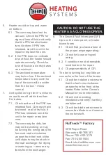 Preview for 2 page of Thermon Ruffneck Troubleshooting Tips