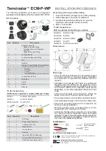 Preview for 2 page of Thermon Terminator ECM-P-WP Installation Procedures Manual