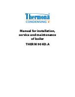 Preview for 2 page of Thermona THERM 90 KD.A Manual For Installation, Operation & Maintenance