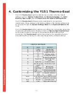 Предварительный просмотр 18 страницы Thermopatch Thermo-Seal Y151 Series Operator'S Manual