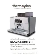 Предварительный просмотр 1 страницы Thermoplan Black & White BW3-CTMC Operating Instructions Manual