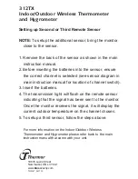 Preview for 1 page of Thermor 312TX User Manual