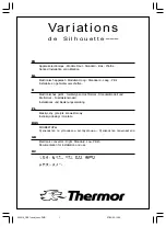 Thermor Variation de Silhouette TH5271105-050 VAHB Documentation For Installation And Use preview