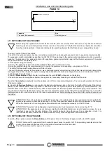 Preview for 34 page of THERMOROSSI PIDRA 18 Installation, Use And Maintenance Manual