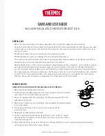 Thermos TS4319DB4 Care And Use Manual preview