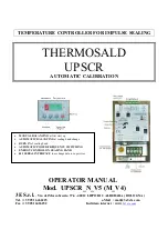 THERMOSALD UPSCR Series Operator'S Manual preview