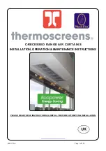 Thermoscreens C1000AR Installation, Operation & Maintenance Instructions Manual preview