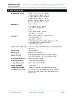 Preview for 4 page of Thermosense HH-521BT Instruction Manual