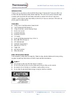 Preview for 3 page of Thermosense HL-800K User Manual