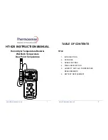 Thermosense HT-625 Instruction Manual предпросмотр