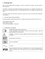 Preview for 4 page of ThermoTek T257P User Manual