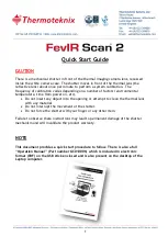 Предварительный просмотр 1 страницы Thermoteknix FevIR Scan 2 Quick Start Manual