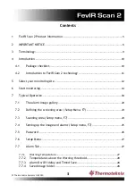 Preview for 3 page of Thermoteknix FevIR Scan2 Operation Manual