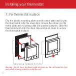 Preview for 12 page of thermotouch 7.6iG Installation & User Manual