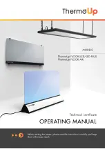 ThermoUp FLOOR Operating Manual предпросмотр