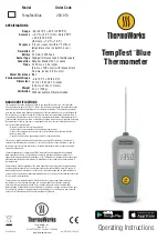 ThermoWorks TempTest Blue Operating Instructions preview