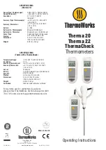 ThermoWorks Therma 20 Operating Instructions предпросмотр