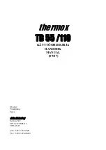 thermox TB 110 Manual preview