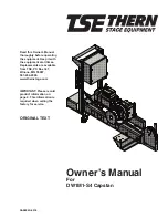 Preview for 1 page of Thern Stage Equipment DW1M1-S4 Owner'S Manual