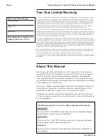 Preview for 2 page of Thern Liberty 3CP Series Owner'S Manual