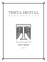 Theta Digital Dreadnaught II Owner'S Manual preview