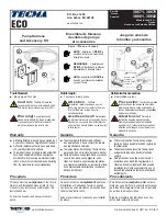 Preview for 1 page of Thetford Marine Tecma Eco 38671 Quick Start Manual